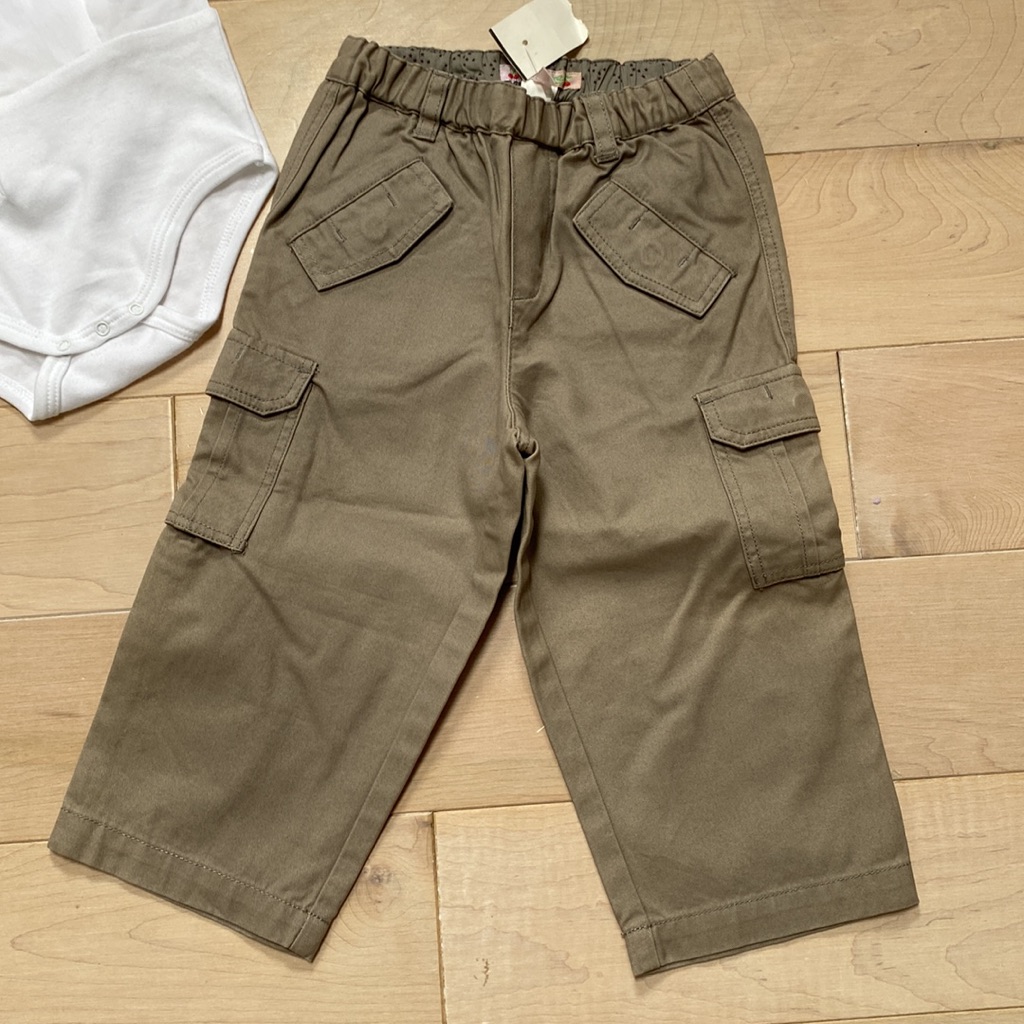 Bonpoint Boys Cotton Khaki Pull On Pants